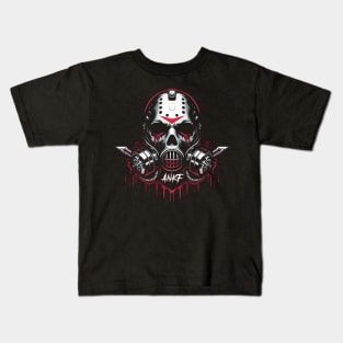 Bloody respirator mask Kids T-Shirt